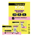 TRUBAR Kids Protein Bars, Iced Oatmeal Blast, Plant Based Protein, Gluten Free School-Friendly Snacks for Lunchboxes, Tree Nut and Peanut Free, Low Sugar, Healthy On the Go Snack Bars, 12 Count