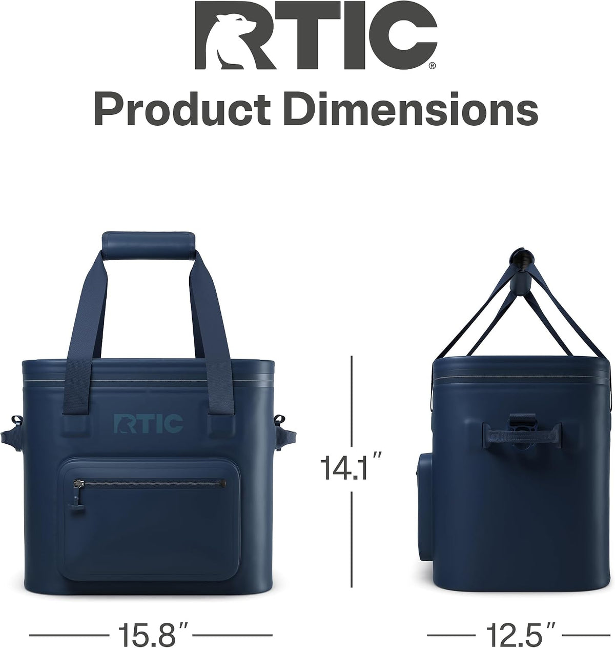 RTIC Ultra-Tough Soft Cooler Pro, Insulated, Waterproof, Leak Proof, Portable Floating Bag for Beverage, Drink, Lunch, Outdoor, Beach, Car, Camping, Picnic, Fishing, Boat