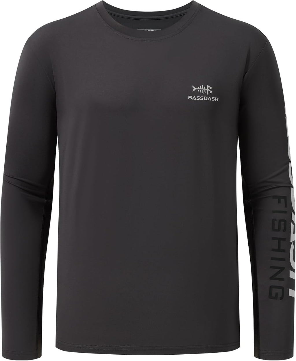 BASSDASH Fishing T Shirts for Men UV Sun Protection UPF 50+ Long Sleeve Tee T-Shirt