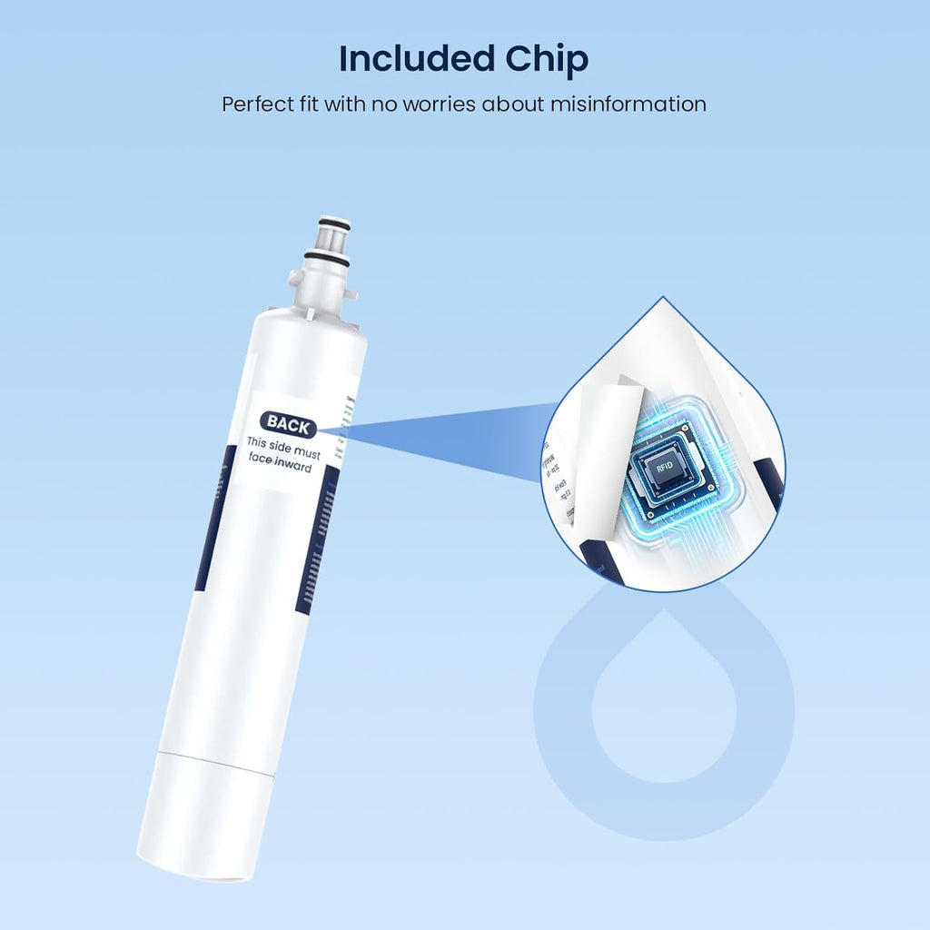 GLACIER FRESH RPWFE, RPWF Refrigerator Water Filter (Built-in CHIP) 1-Pack