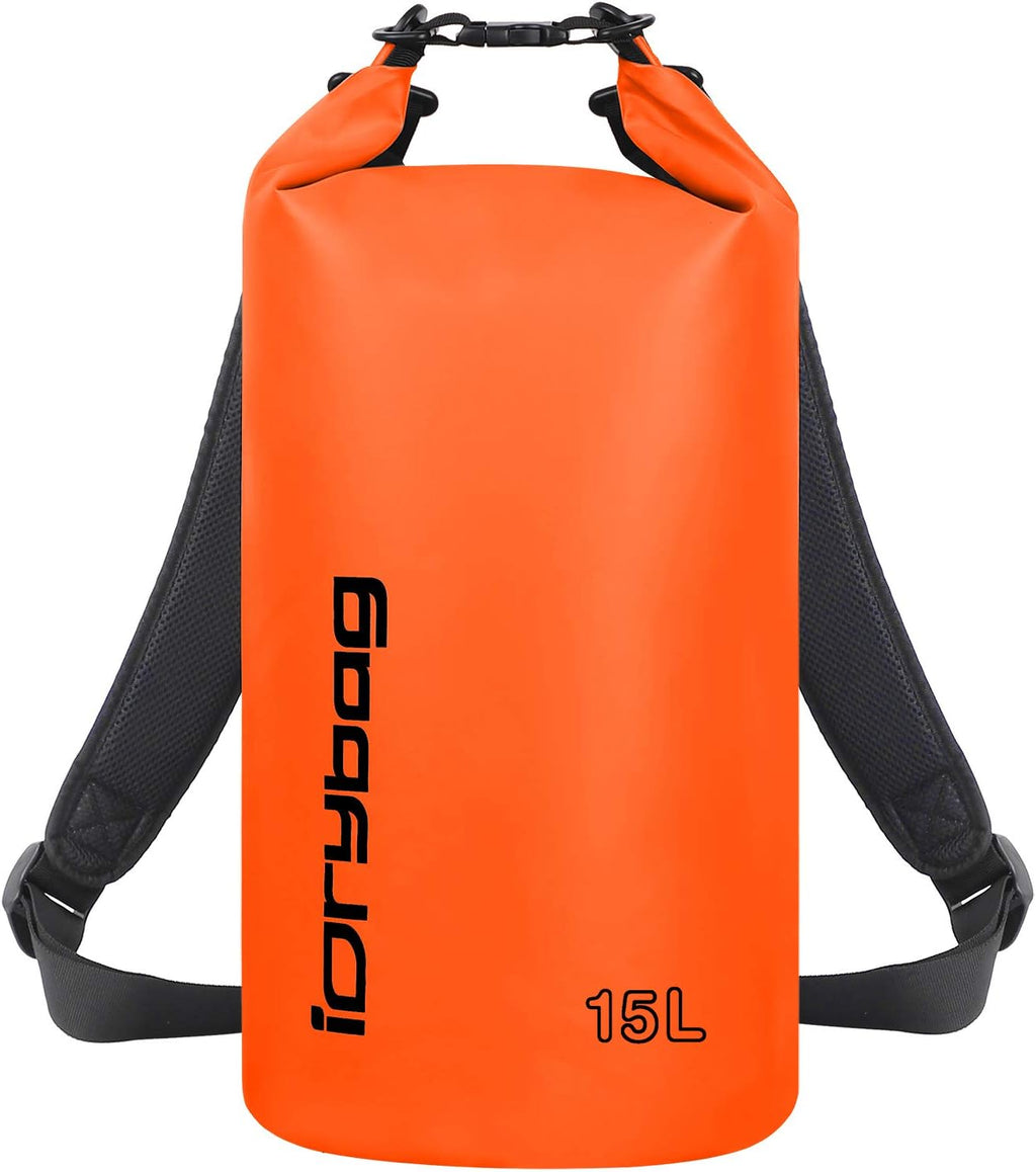 IDRYBAG Dry Bag for Kayaking Waterproof 2L/5L/10L/15L/20L, Small Dry Sack Waterproof Bag for Boating