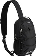 WATERFLY RFID Anti Theft Sling Bag: Small Crossbody Travel Hiking Daypacks