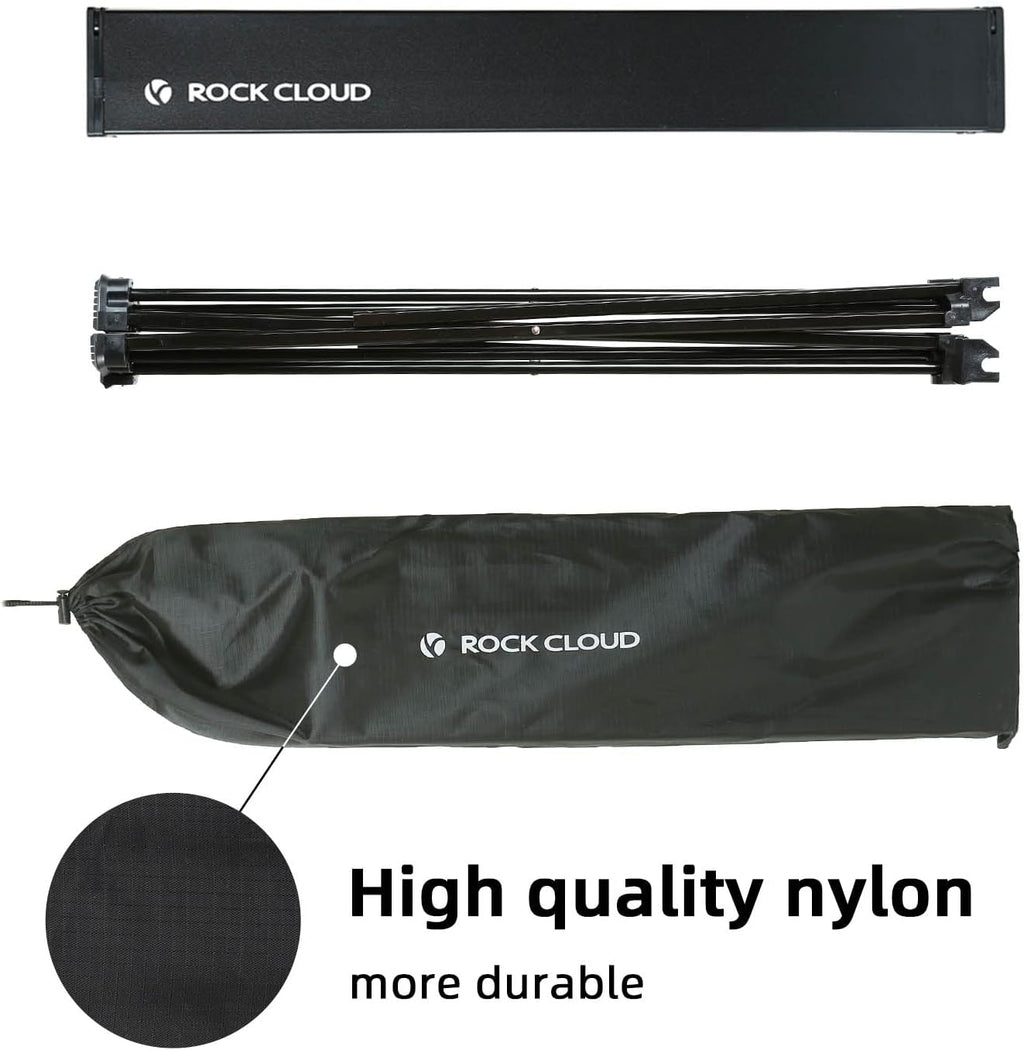 ROCK CLOUD Portable Camping Table Ultralight Aluminum Camp Table Folding Compact Beach Table for Camping Hiking Backpacking Outdoor Picnic