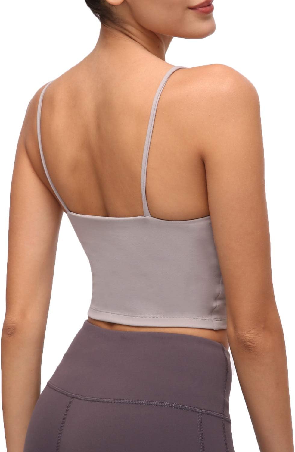 Lemedy Women Padded Sports Bra Yoga Tank Top