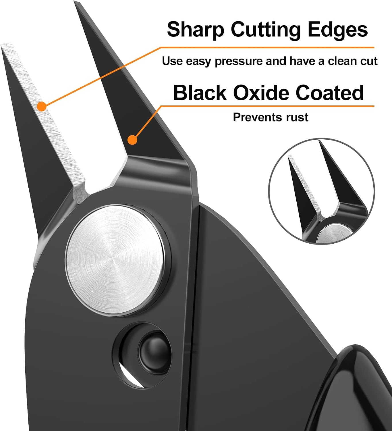 10 Pack Small Wire Cutters for Jewelry Making 5 Inch Model Nippers Filament 3d Print Snips Zip Tie Flush Cutter for Soft Copper Wire, Crafts, Floral, Electronics, Black