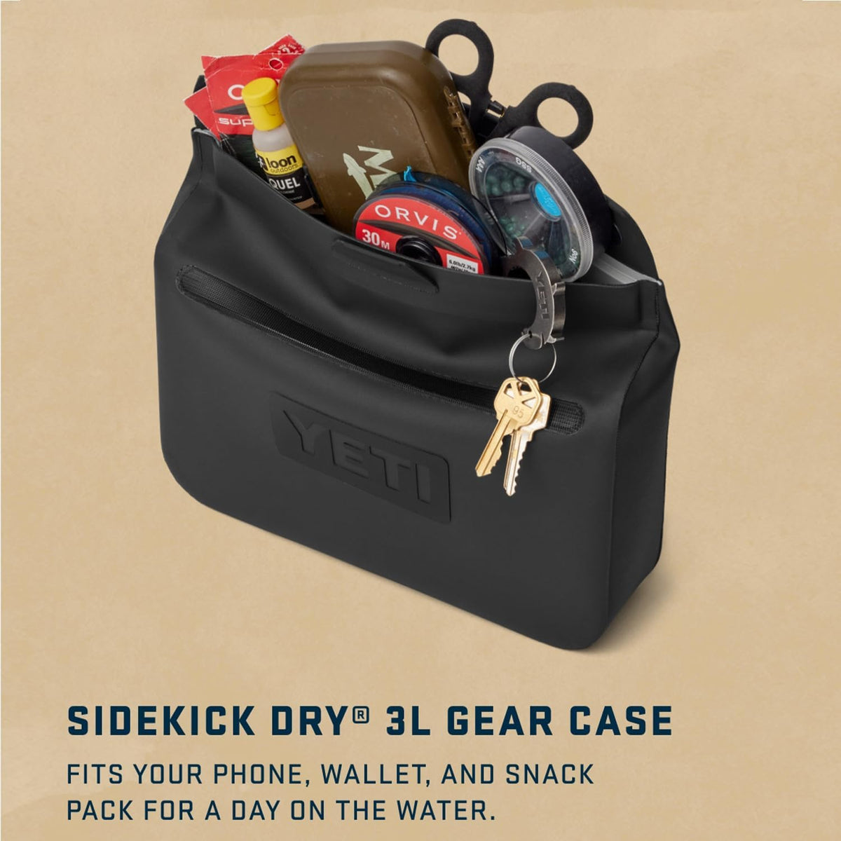 YETI Sidekick Dry 3L Gear Case, Black