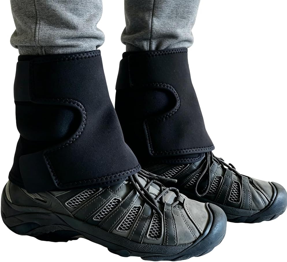Adjustable Leg Gaiters, Waterproof Snow Boot Warmer Shoes Covers, Lightweight Comfortable Leg Protection for Outdoor Yard Work Hiking Mountain Climbing Hunting Skiing