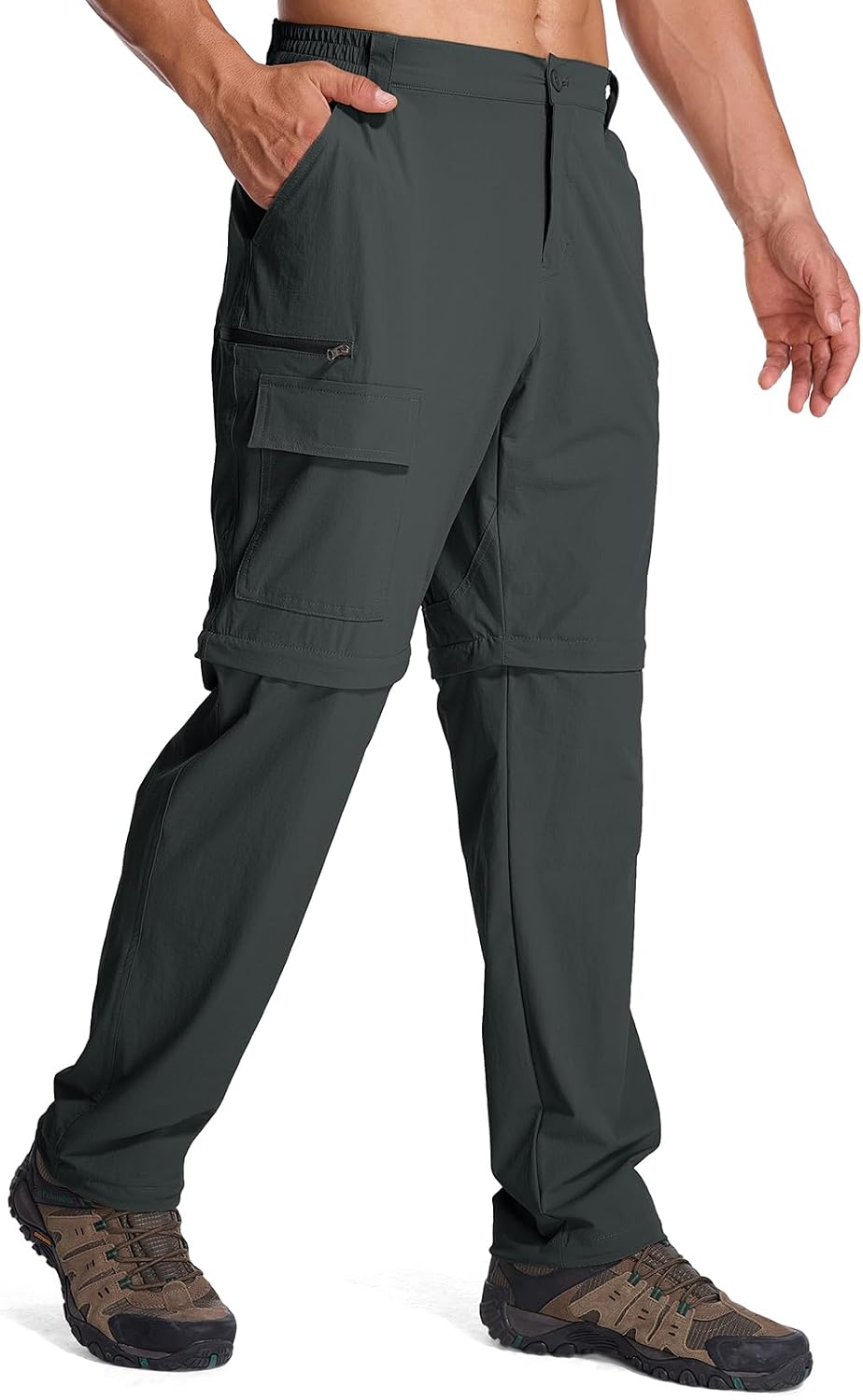 Mens Hiking Pants Cargo Safari Pants for Men Zip Off Outdoor Convertible