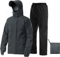 iCreek Rain Suit Waterproof Breathable Lightweight 2-Piece Rain Gear Unisex