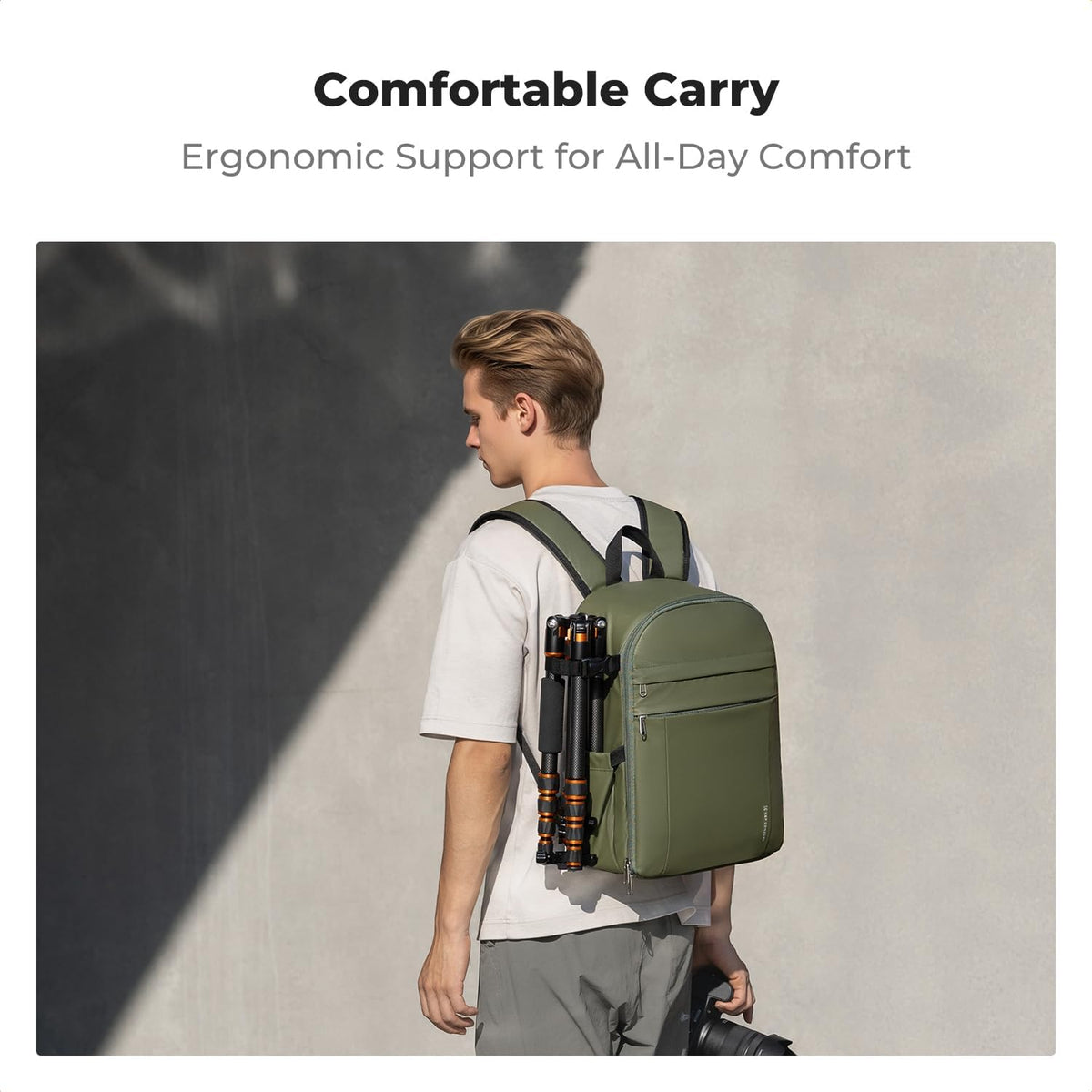 K&F CONCEPT Camera Backpack, DSLR/SLR/Mirrorless Photography Camera Bag
