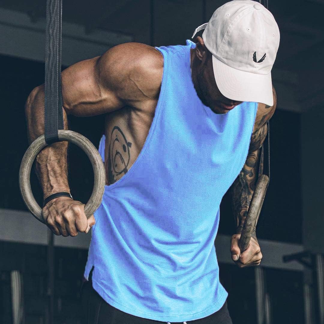 COOFANDY Men Workout Tank Top 2 Pack Gym Bodybuilding Sleeveless T Shirts