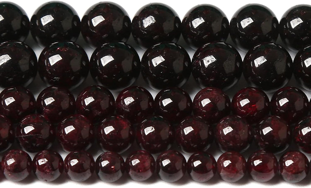 4MM 86PCS Natural Garnet Gemstone Loose Beads for Jewelry Making DIY Bracelet Crystal 1 Strand