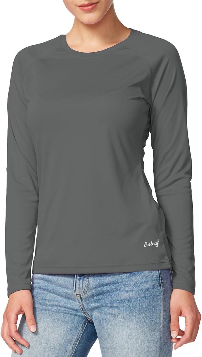 baleaf Women's UPF 50+ Sun Shirts Long Sleeve Stretchy Quick Dry