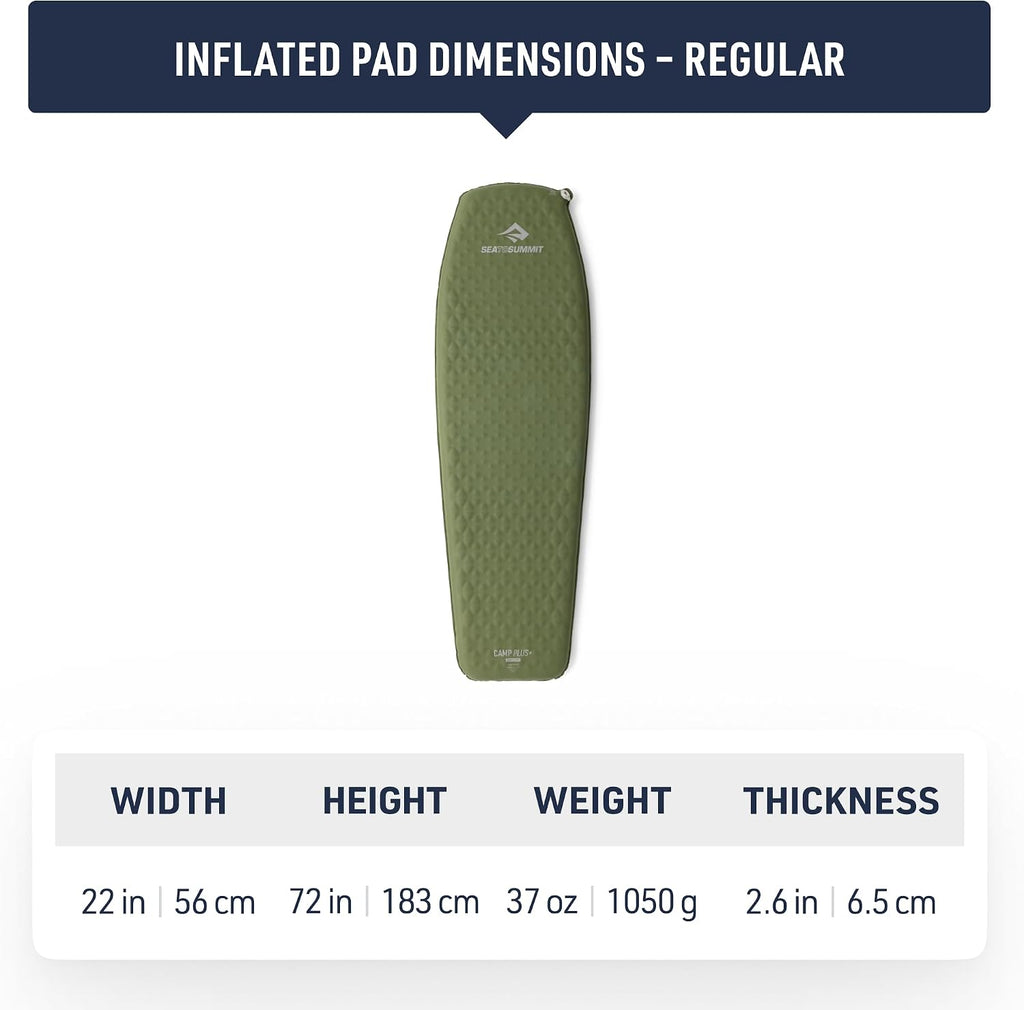 Sea to Summit Camp Plus SI Sleeping Mat, Tapered Regular