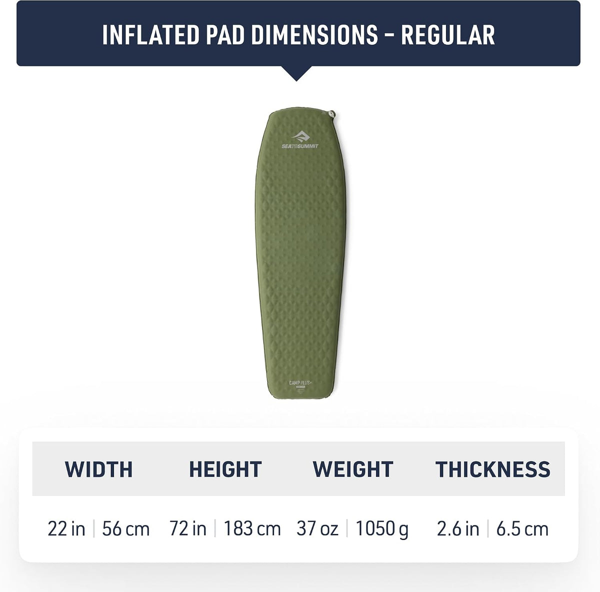 Sea to Summit Camp Plus SI Sleeping Mat, Tapered Regular