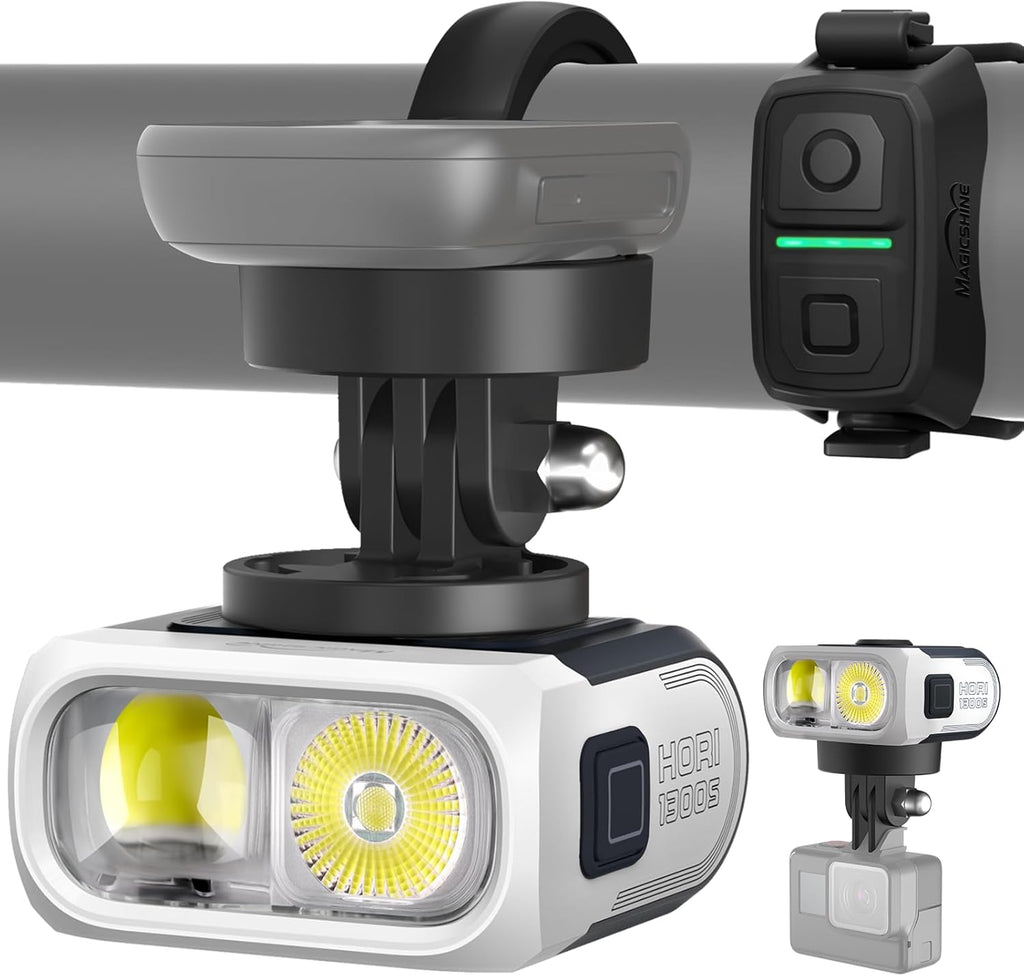 Magicshine Hori 1300S 1300LM Bike Light with Mount for Garmin/Wahoo