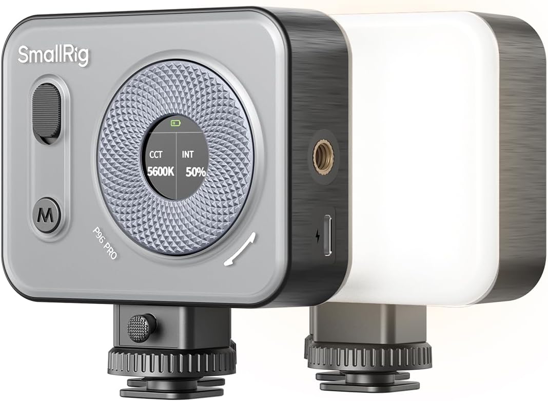 SMALLRIG P96 Pro Mini LED Video Light, Portable Photography Camera Light