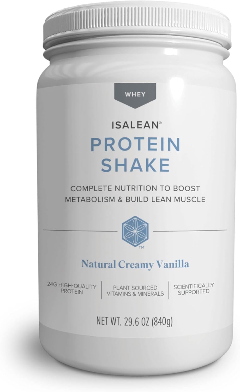 Isagenix IsaLean, 24g Protein, Natural Creamy Vanilla, 29.6 oz