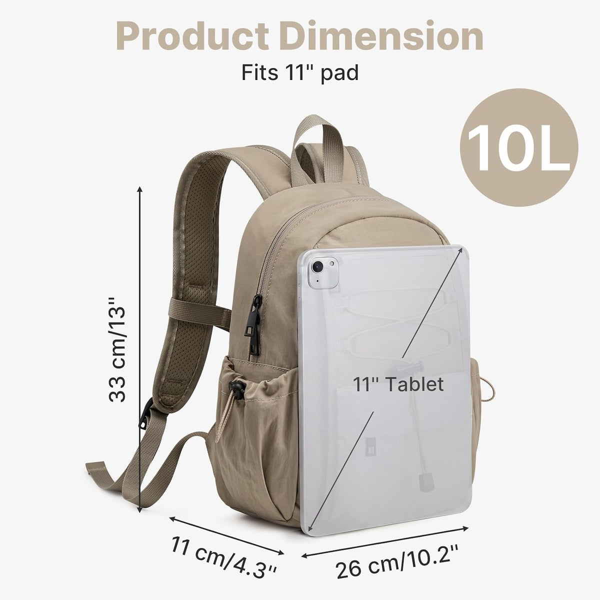 G4Free 10L Small Backpack for Women Men