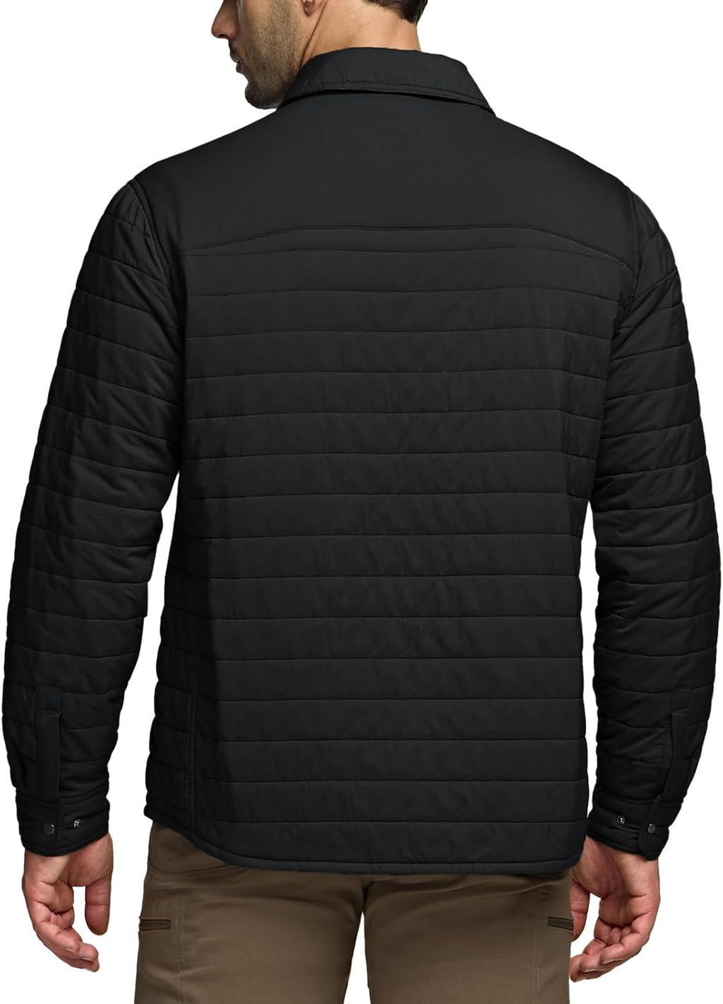 CQR Men's Lightweight Warm Insulated Jacket, Windproof Water Resistant Winter Active Coat for Hiking Work Outdoor Tactical