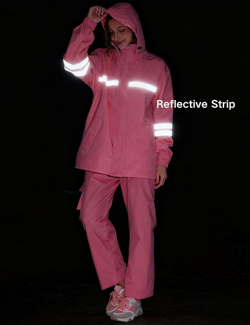 Waterproof Rain Suit for Men Women, Durable Rain Jacket and Pants 2 Piece