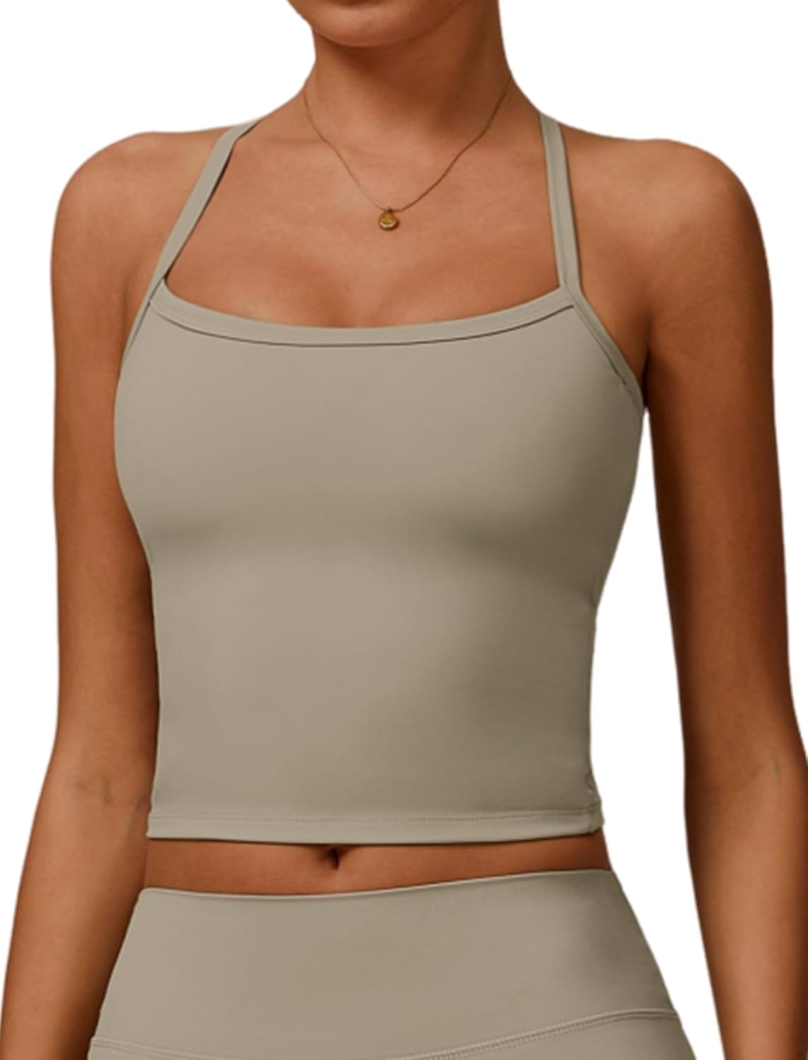 QBGJTD Workout Tank Tops Women Built in Bra Longline Sports Bras