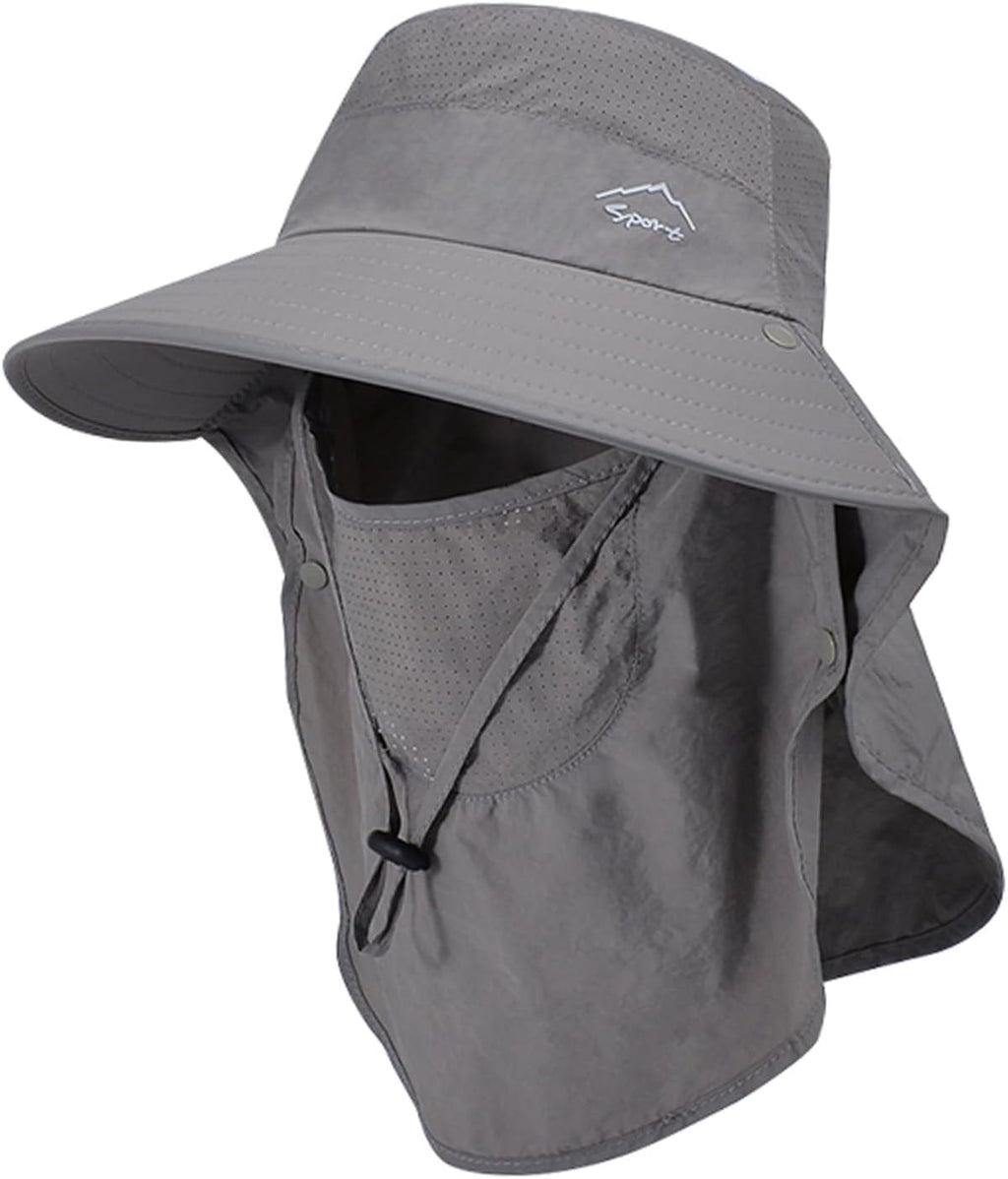 Sun Hat for Men Women with Neck Flap,UPF 50+ UV Protection Fishing Hat