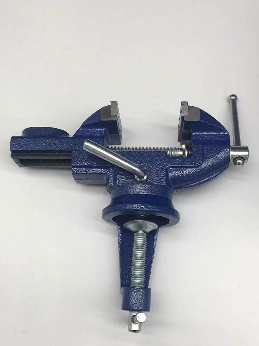 360° Rotating Bench Vise, 2.5'' Cast Iron Table Vise Clamp for Woodworking, Hobby, DIY Craft (Clamping Range: 0-2.5inch)