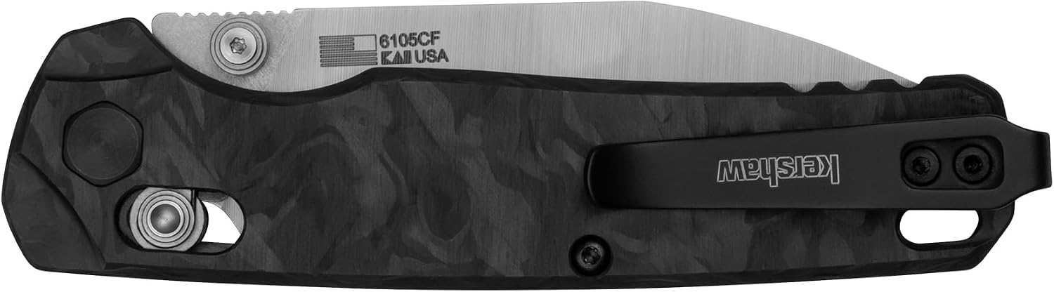 Kershaw Bel Air Pocket Knife, Made in The USA, 3.1 inch CPM MagnaCut Steel Blade, EDC Design, Duralock Locking Mechanism, Manual Folder, Pocketclip
