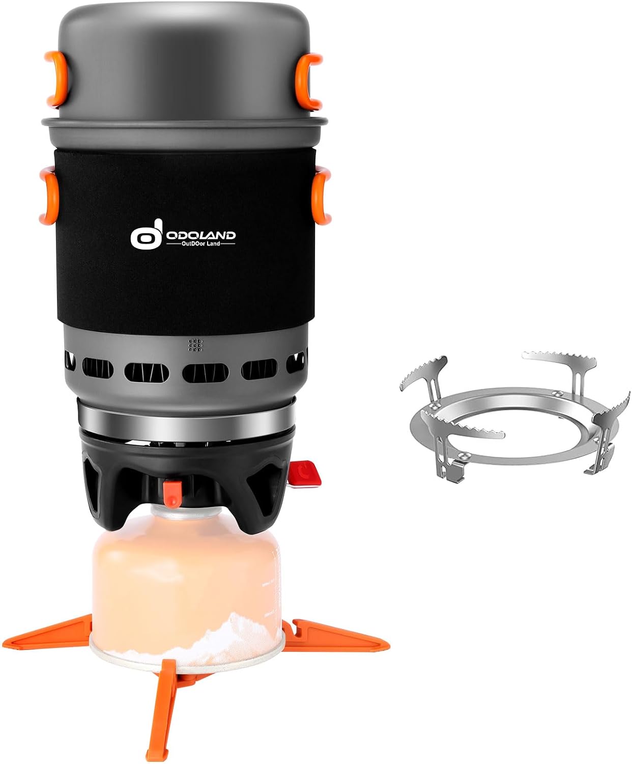 Odoland 1L Heat Exchanger Backpacking and Camping Stove System