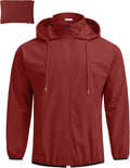 COOFANDY Men's Light Rain Jacket Packable Waterproof Raincoat Windbreaker