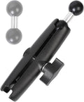 Double Socket Arm with 1" Double Ball Adapter Compatible with RAM B Size Mounts, 360° Rotation Extension Rod for Phone Holder, Tablet Mount, for Bike, Motorcycle, Truck (7.48" Long Adapter)