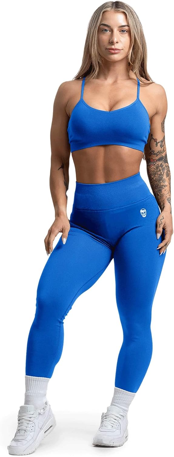 Gymreapers Seamless Sports Bra for Women - Wireless Compression Padded Supportive Bras for Gym, Yoga, & Fitness