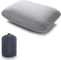 Travel Pillow Small Camping Pillow Memory Foam Bed Neck Soft Home Pillow Lightweight Easy to Carry Removable Pillow Cover for Travel,Sleeping,Nap and Neck,Knee,Leg,Lumbar Support Pillow (Light Gray)