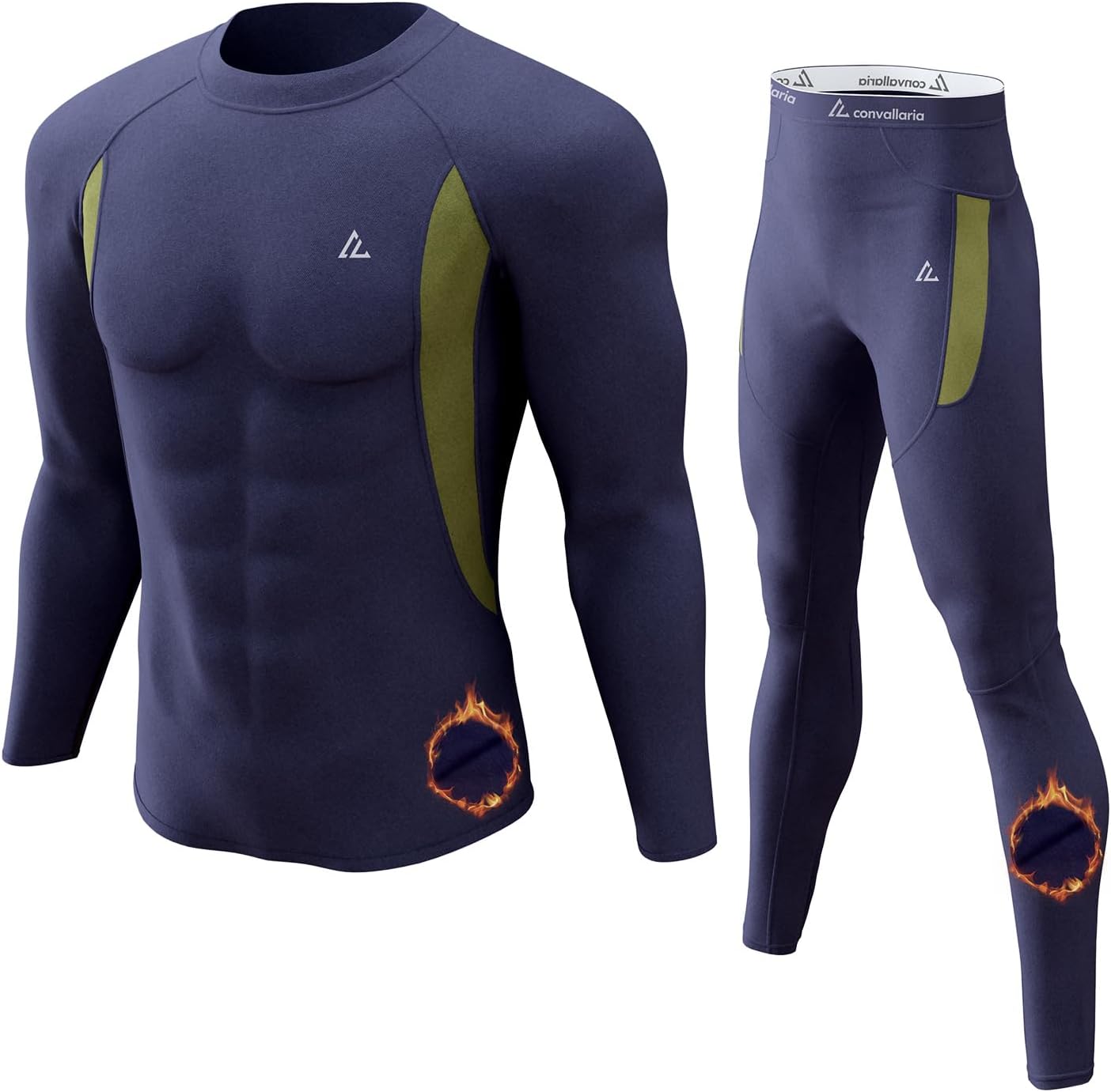 Mens Thermal Underwear Long Johns Set Cold Weather Hunting Base Layer