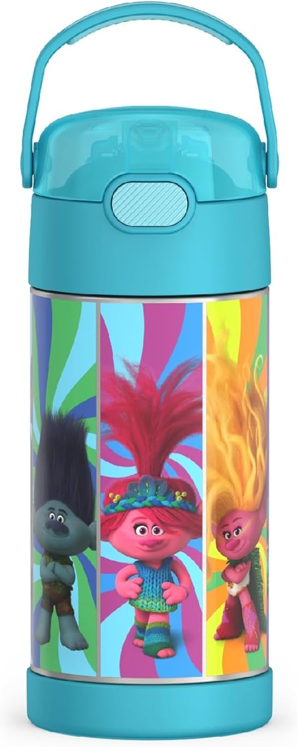 THERMOS FUNTAINER Water Bottle with Straw, 12oz, Avengers