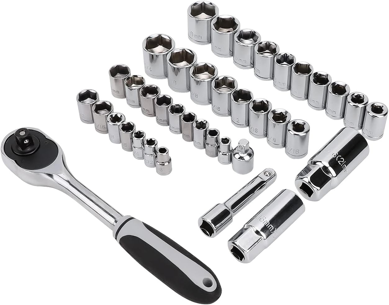 Amazon Basics 173-Piece General Household Hand Tool Set with Storage Case, Portable Tool Kit for Home Maintenance and Everyday Repairs