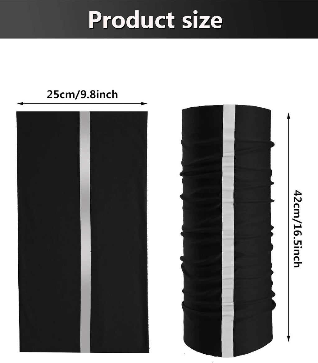 SATINIOR 8 Pack Reflective Neck Gaiters UV Protection Cooling Face Masks