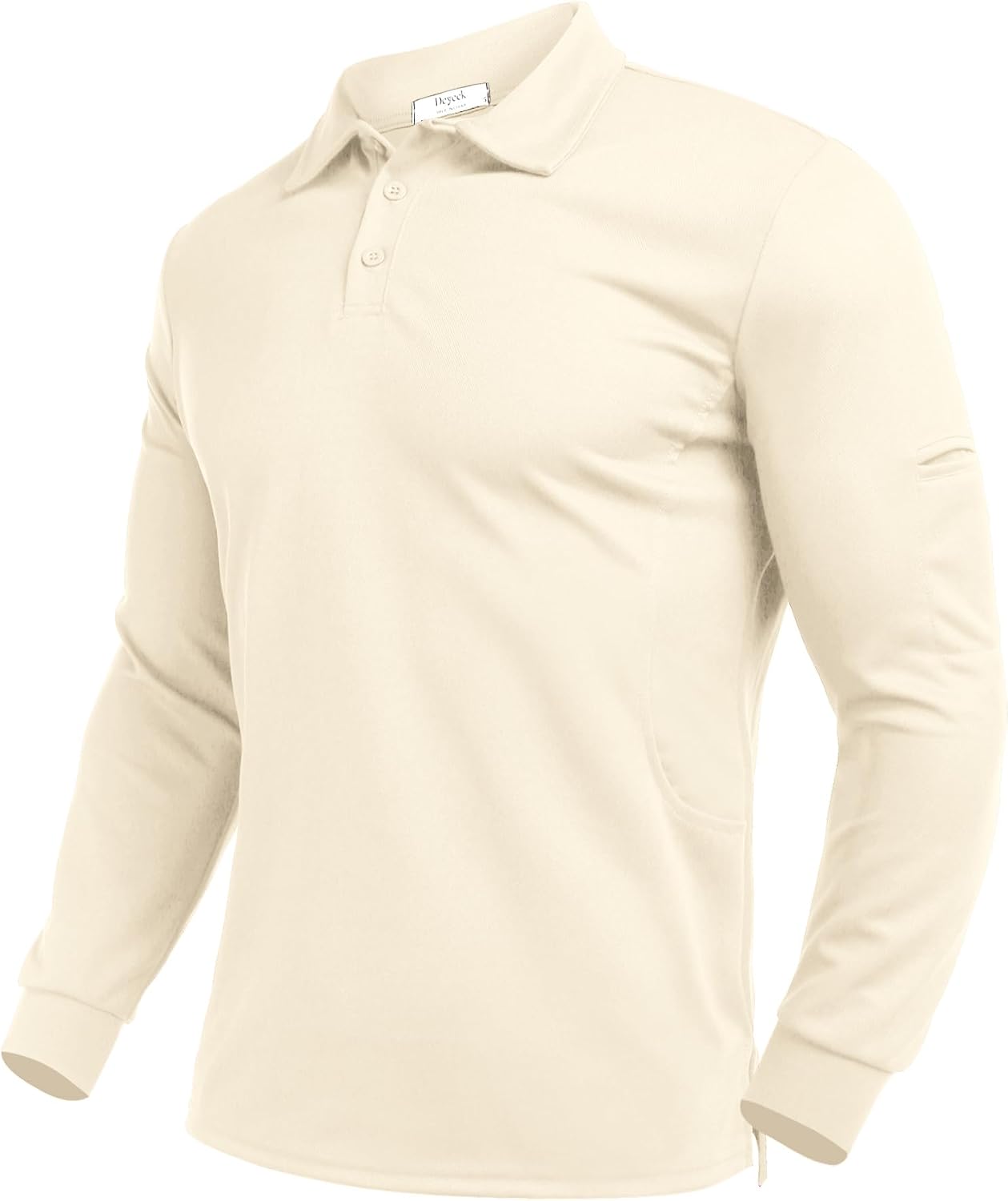 Deyeek Men's Long Sleeve Polo Shirts, Quick Dry Golf Polo for Men