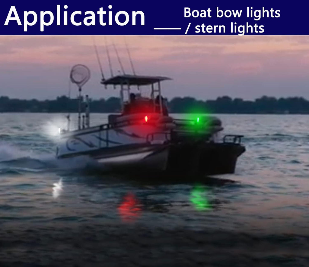 Amzonly 6Pack Kayak Lights for Night Kayaking- Battery Operated Navigation Lights for Boat, Jet Ski, Dinghy and Paddle Board