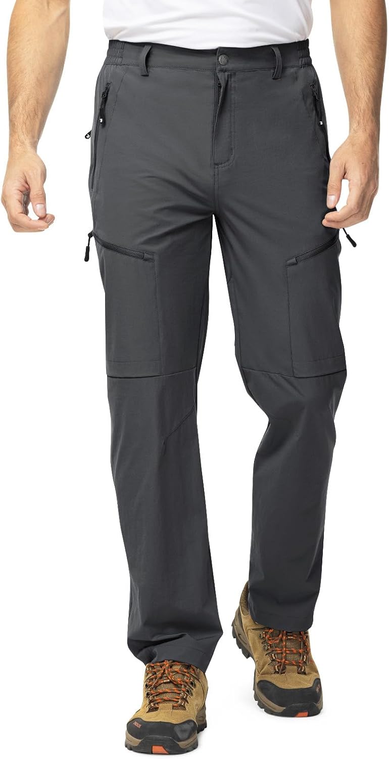 TBMPOY Mens Hiking Pants Lightweight Water Resistant Travel Outdoor Fishing