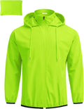 COOFANDY Men's Light Rain Jacket Packable Waterproof Raincoat Windbreaker