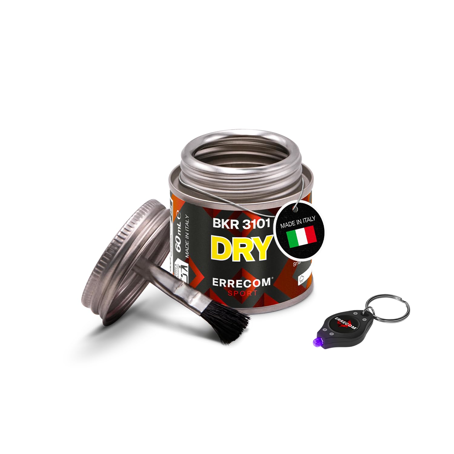 Errecom 1000 Miglia BKR 3101-4 fl oz (120 mL) Can, Dry Lube Bike Chain, for Dry and Dusty Weather Conditions, Brush Included