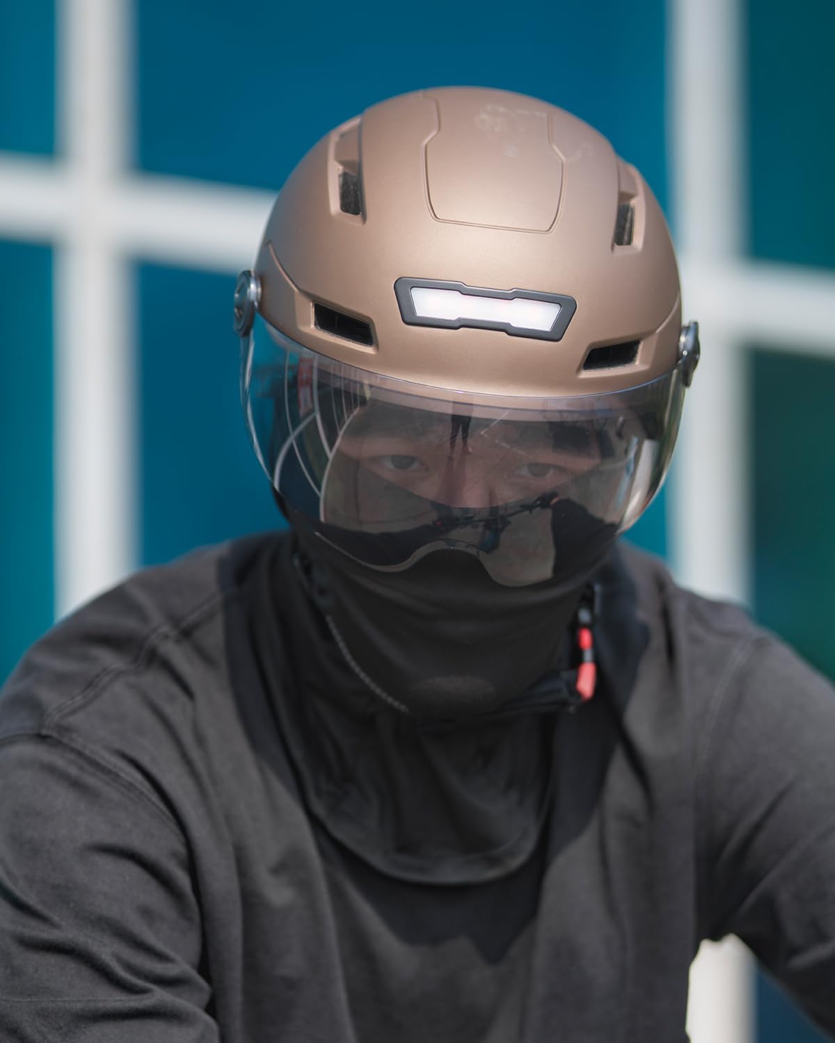 ILM Adult Bike Helmet with LED Front Back Light Bicycle Helmets E3-10L