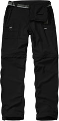 Mens Hiking Pants Cargo Safari Pants for Men Zip Off Outdoor Convertible
