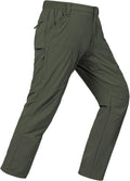 SPOSULEI Mens Lightweight Cargo Hiking Outdoor Quick Dry Work Tactical Pants 6 Pockets Water Resistant Fishing Travel Pants