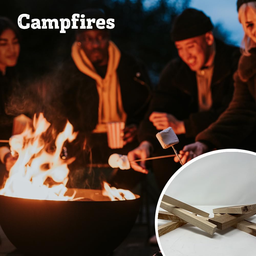 Premium Kiln Dried Wood Kindling for Pizza Ovens, Tabletop Fire Pits & Campfires