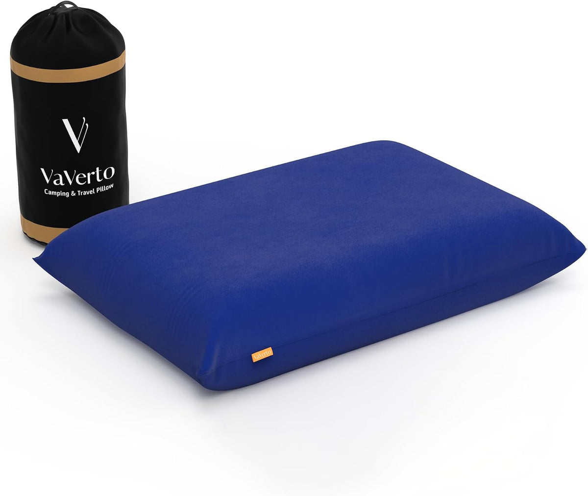 Vaverto Camping Pillow - Backpacking Memory Foam Travel Pillow - Rose