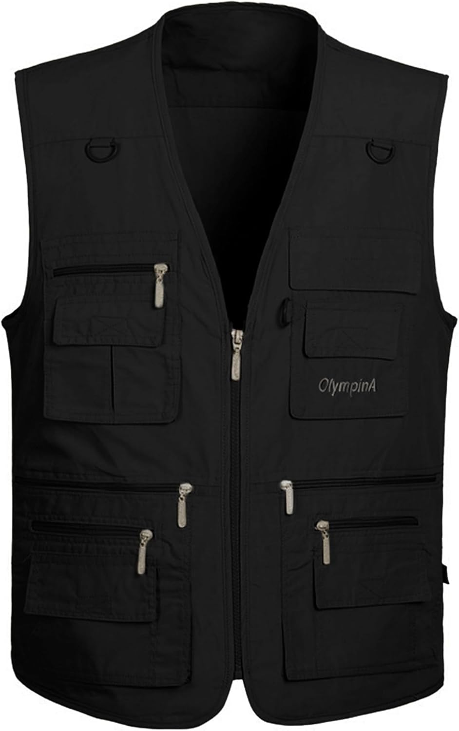 Lentta Men's Fishing Vest Summer Outdoor Lightweight Work Photo Vest 16 Pockets
