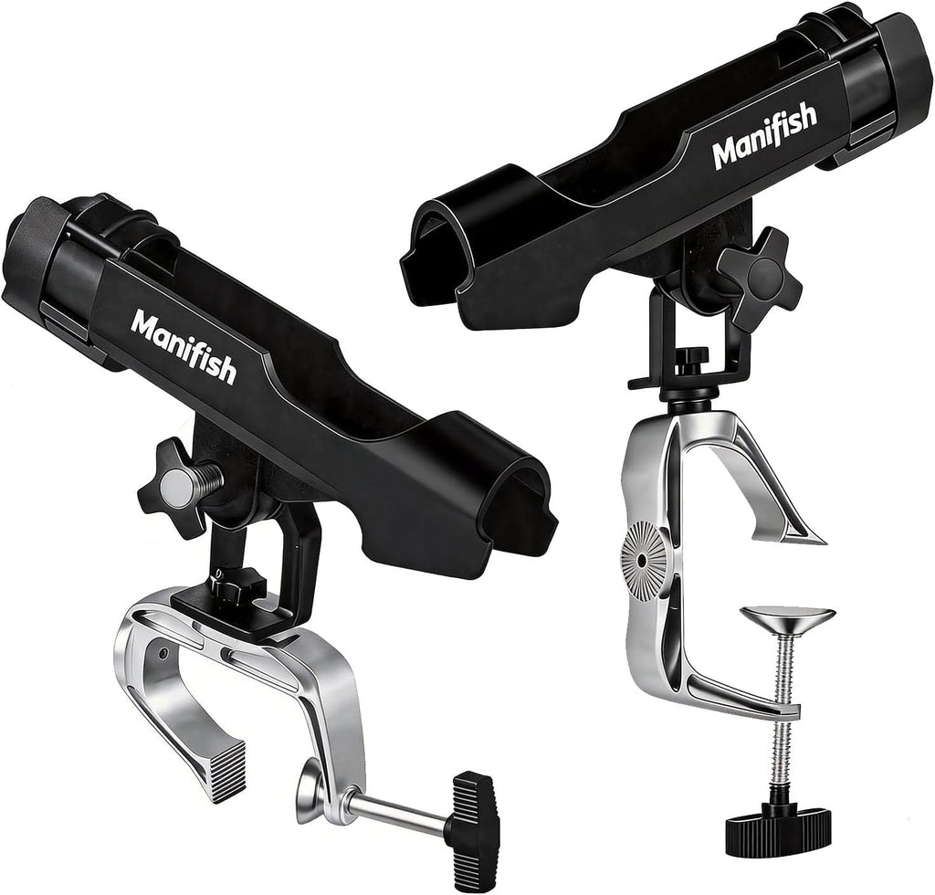 Stainless Clamp on Fishing Rod Holder (Rail 0.7" - 2")